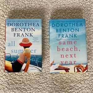 Dorothea Benton Frank Hardcover Books “same beach, next year” & “all summer long